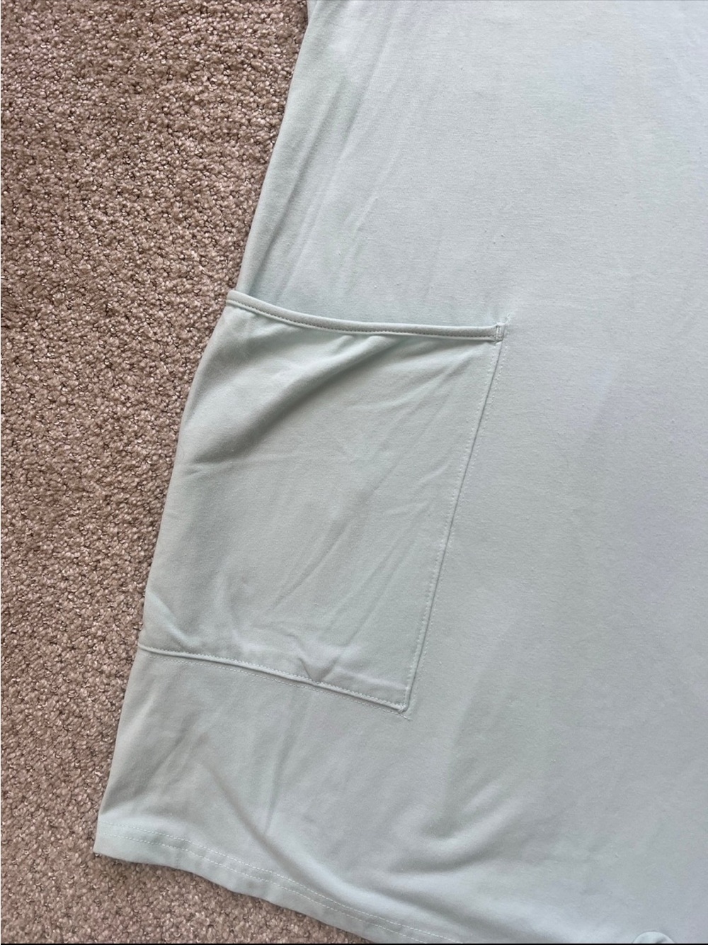 Amazon Light Mint Romper with Front Pockets - Picture 2 of 3